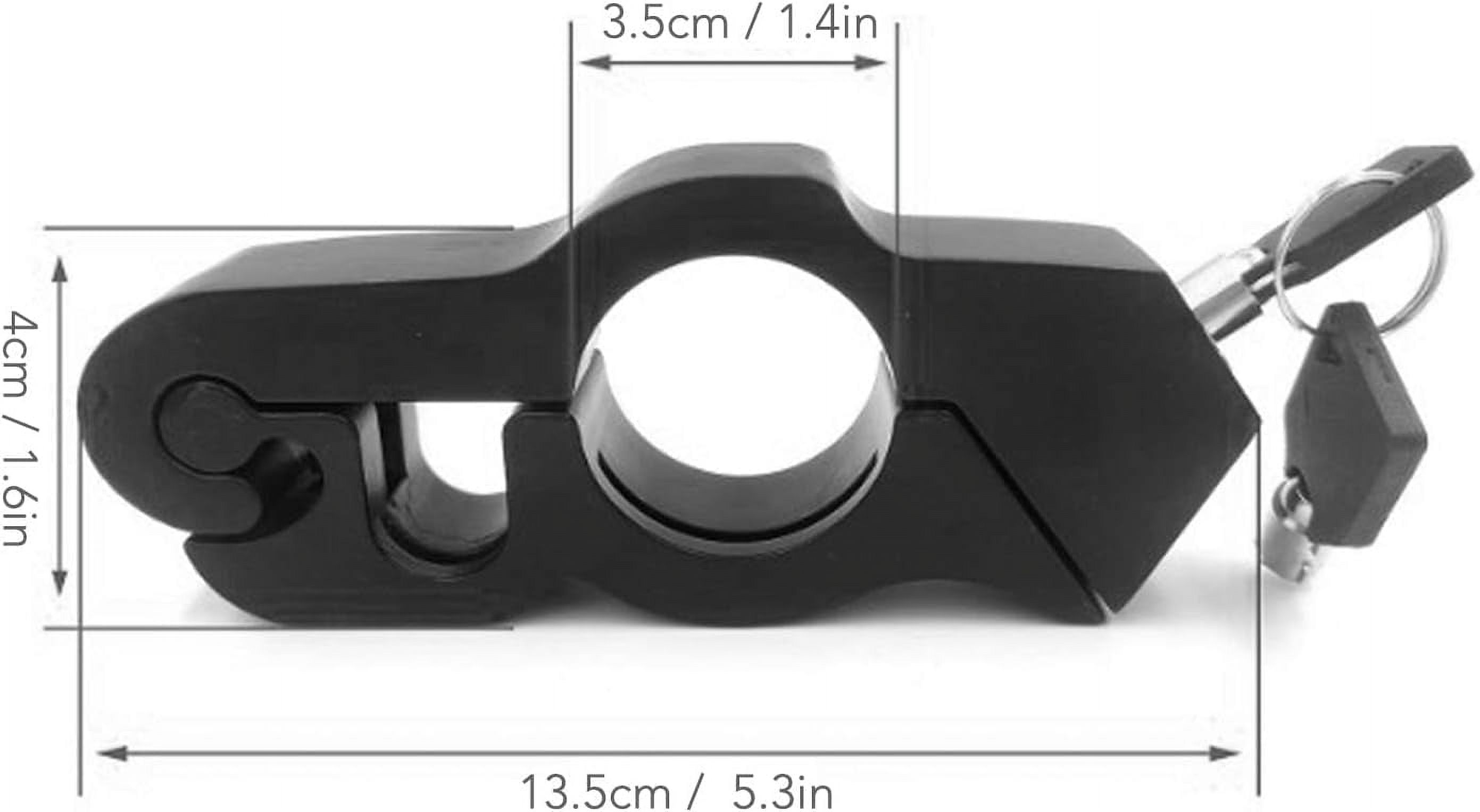 Motorcycle Throttle Lock, Heavy Duty Motorcycle Handlebar Lock, Anti Theft Throttle Lock, Bike Handlebar Grip Security Lock for Sports Bikes, Scooters, Mopeds, ATV, Black